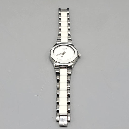 Swatch Irony Quartz Movement Watch with White Dial