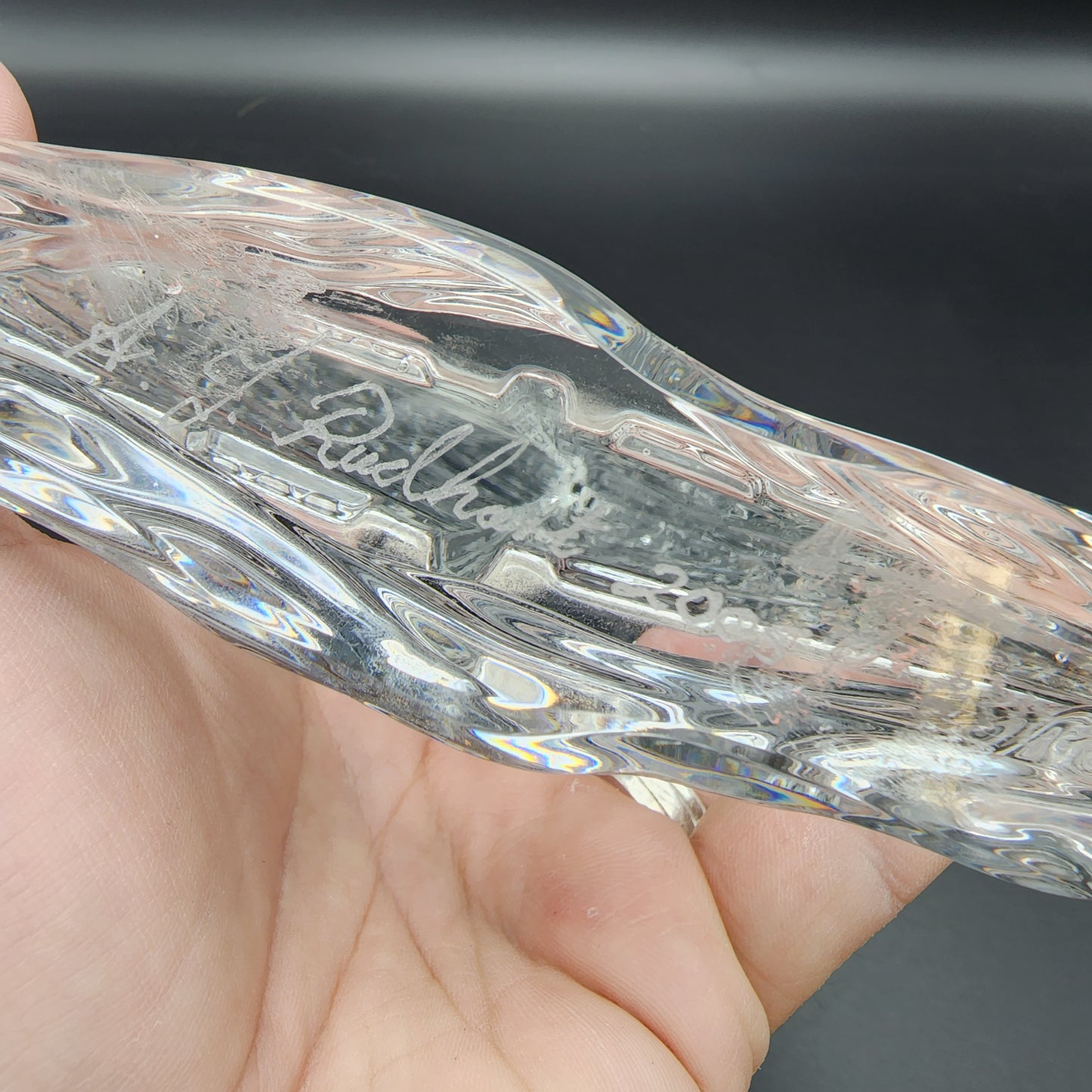 Signed 2005 Waterford Crystal Sailboat