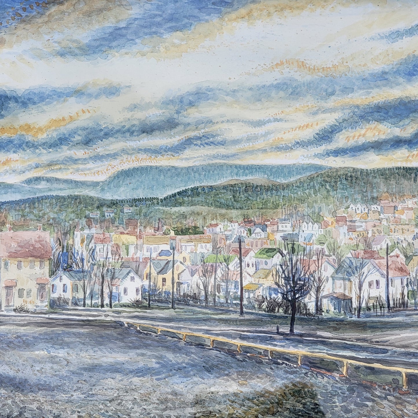 Joe Servello Watercolor View of Altoona