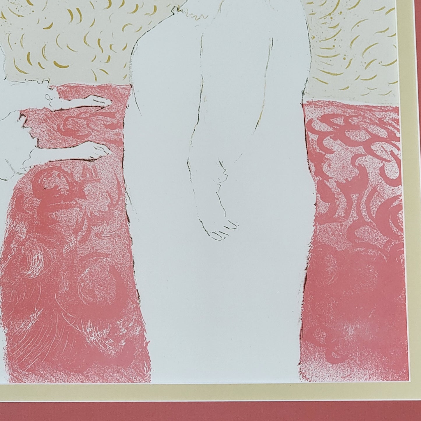 Henri de Toulouse-Lautrec "Woman in Bed, Profile, Awakening" Framed Print