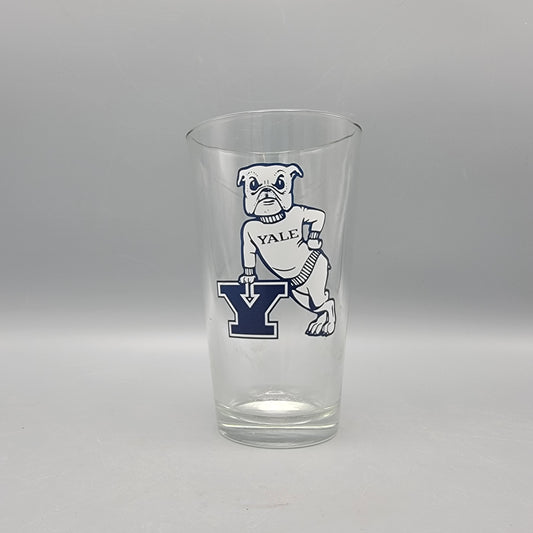 Yale Bulldog Glass Tumbler