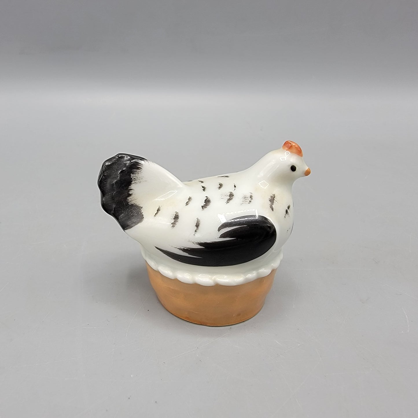 Limoges Porcelain Hen on Nest Salt Shaker