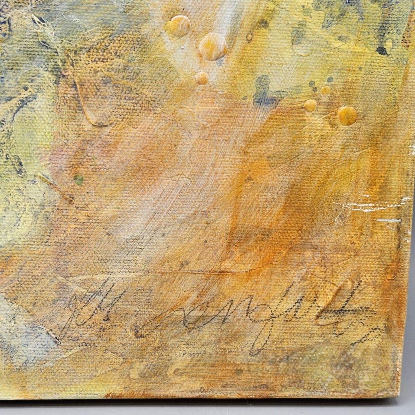 Abstract Artwork with Illegible Signature