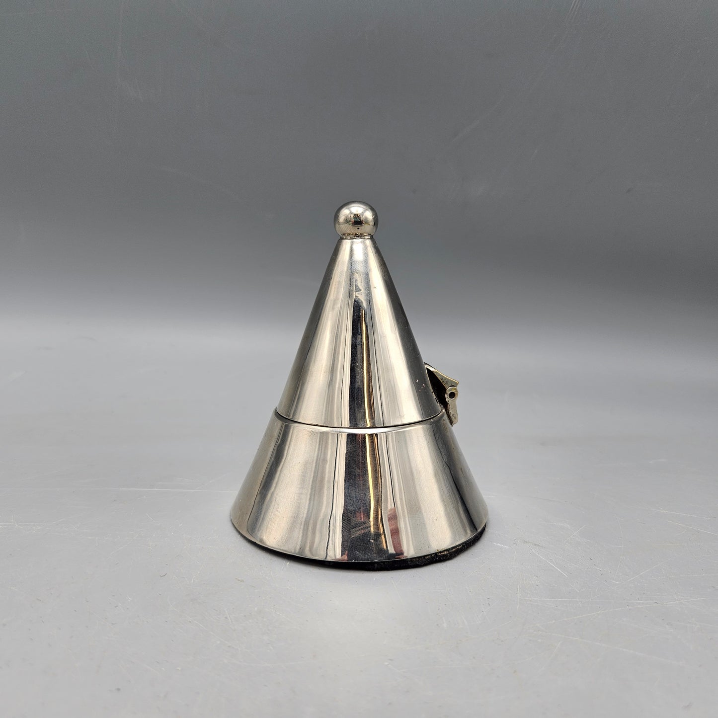 Silver Plate Cone Tea Candle