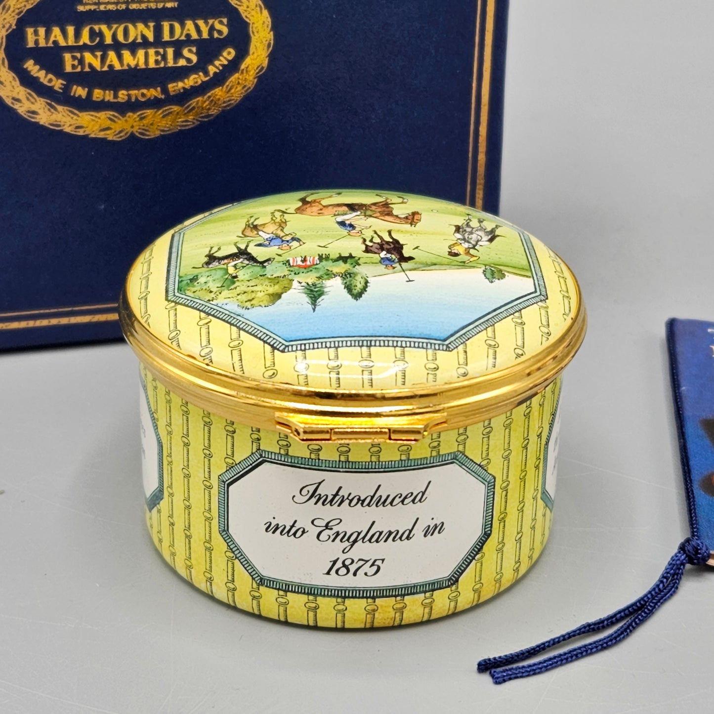Halcyon Days Enamel Polo Box