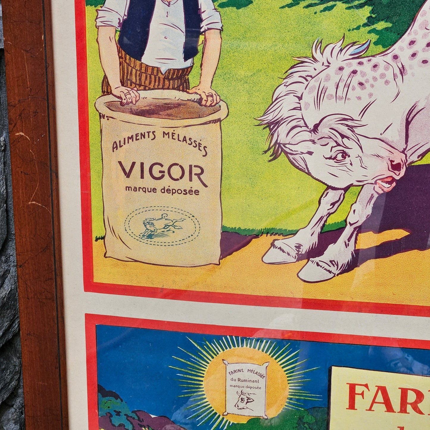 Large Vintage French Vigor Poster