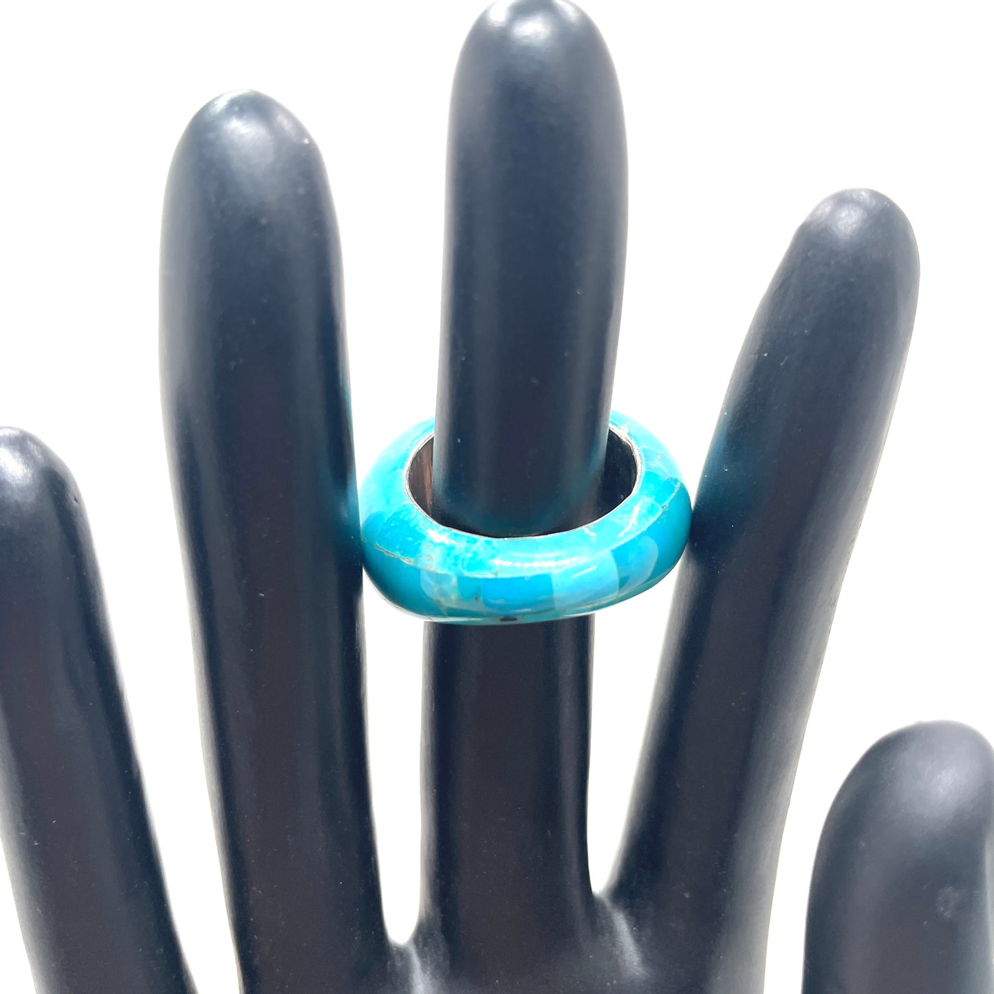 Vintage Blue Cocktail Ring - Size 9.5