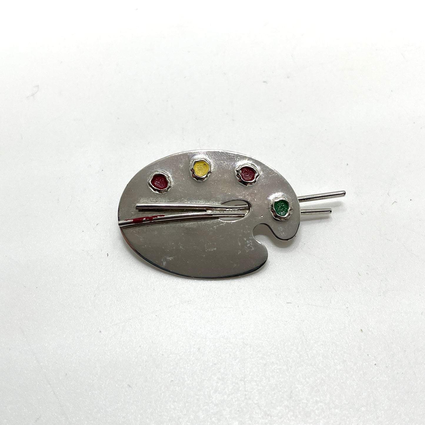 Vintage Beau Sterling Silver Artist's Palette Pin