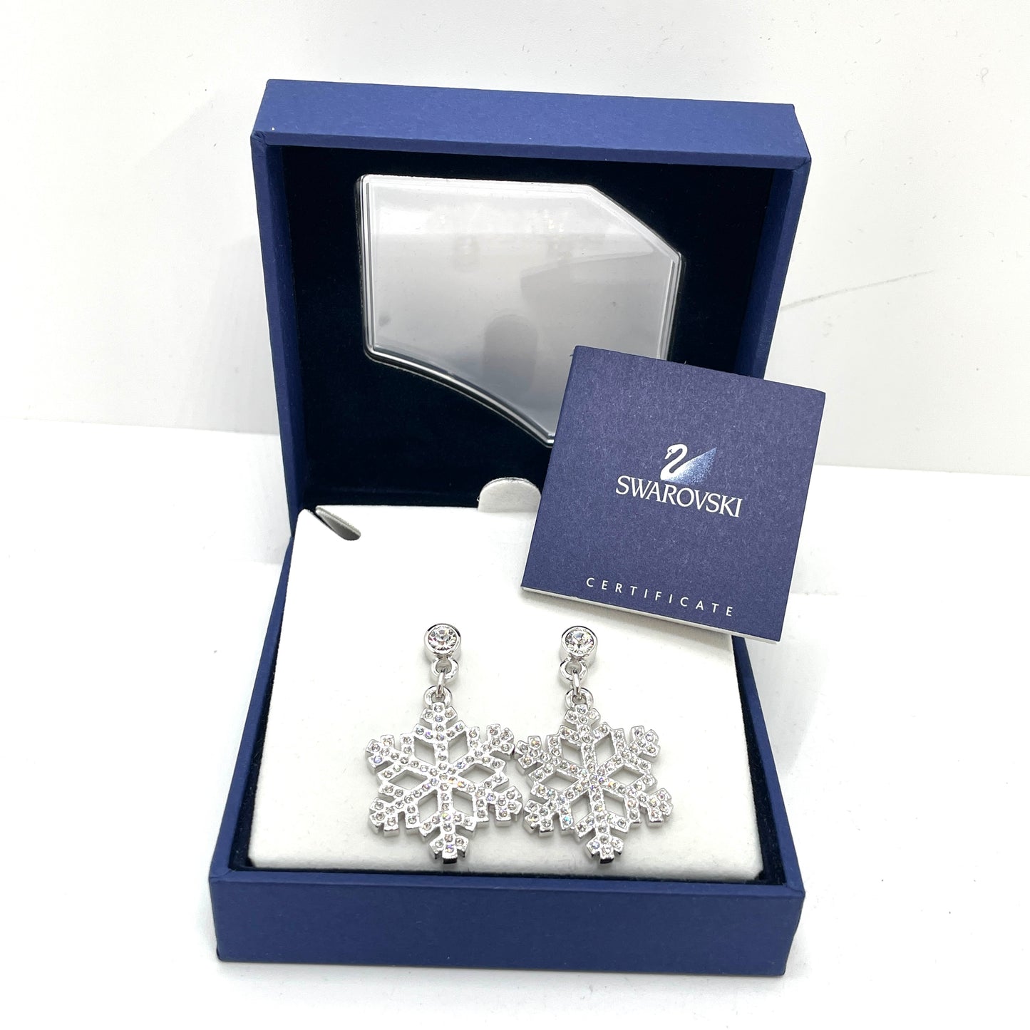 Swarovski Crystal Dangle Snowflake Earrings