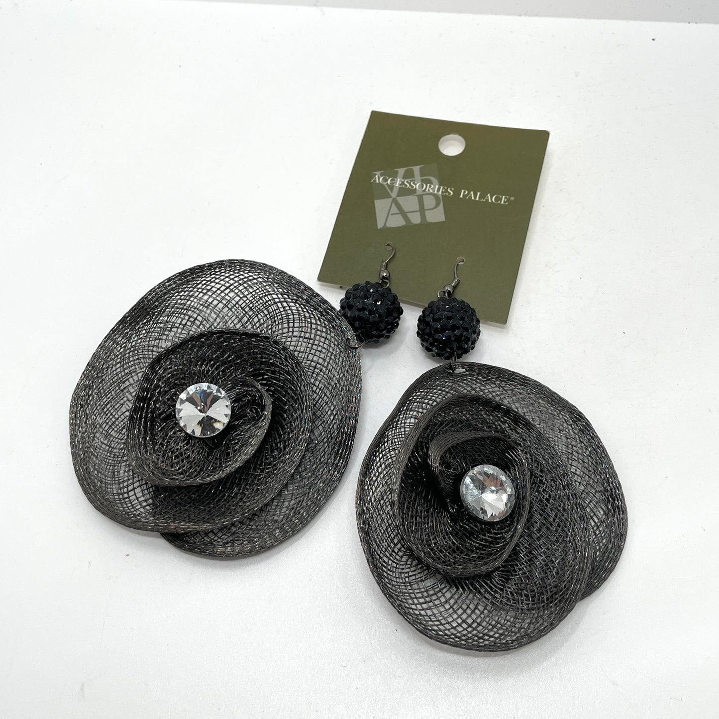 Black & Gray Statement Earrings