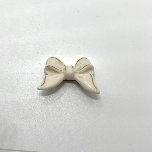 Lenox Porcelain Ribbon Bow Pin