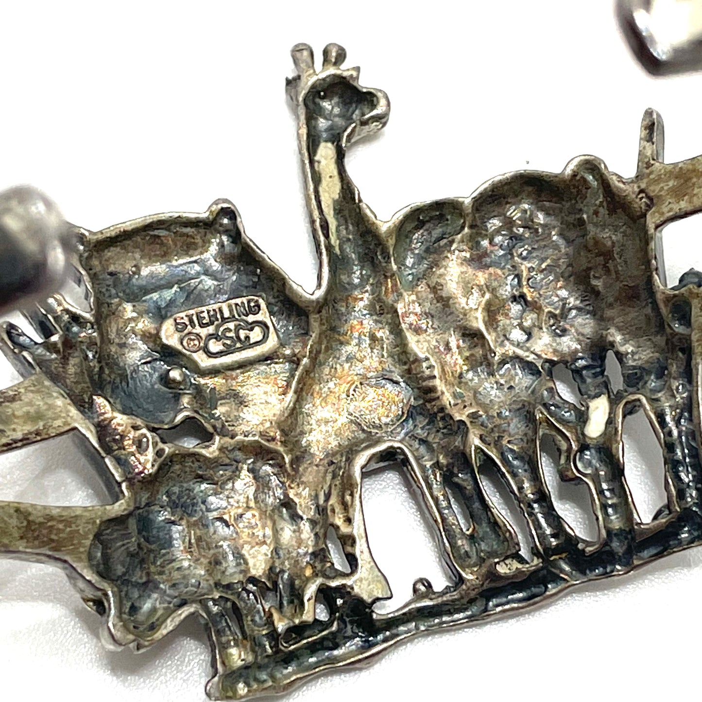 Vintage Zoo Child's Bracelet - Sterling Silver