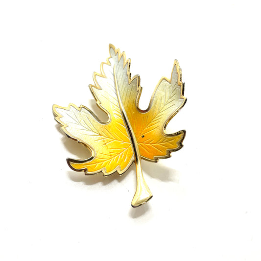 Vintage Enamel Maple Leaf Pin