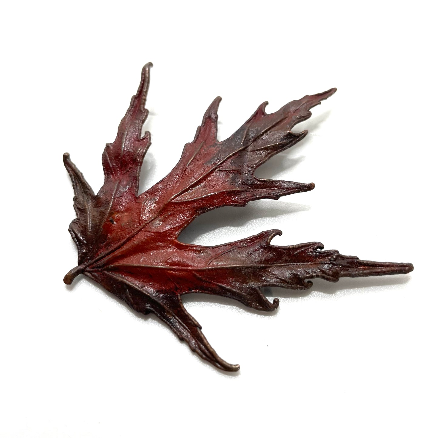 Vintage Red Maple Leaf Pin