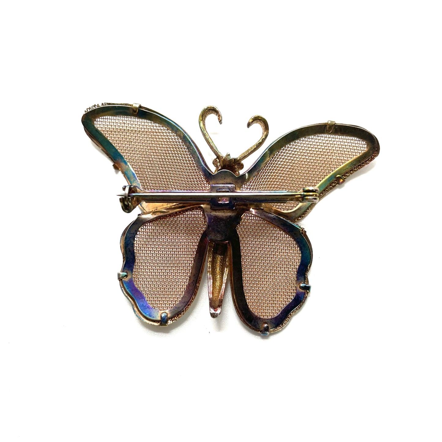 Vintage Butterfly with Mesh Wings