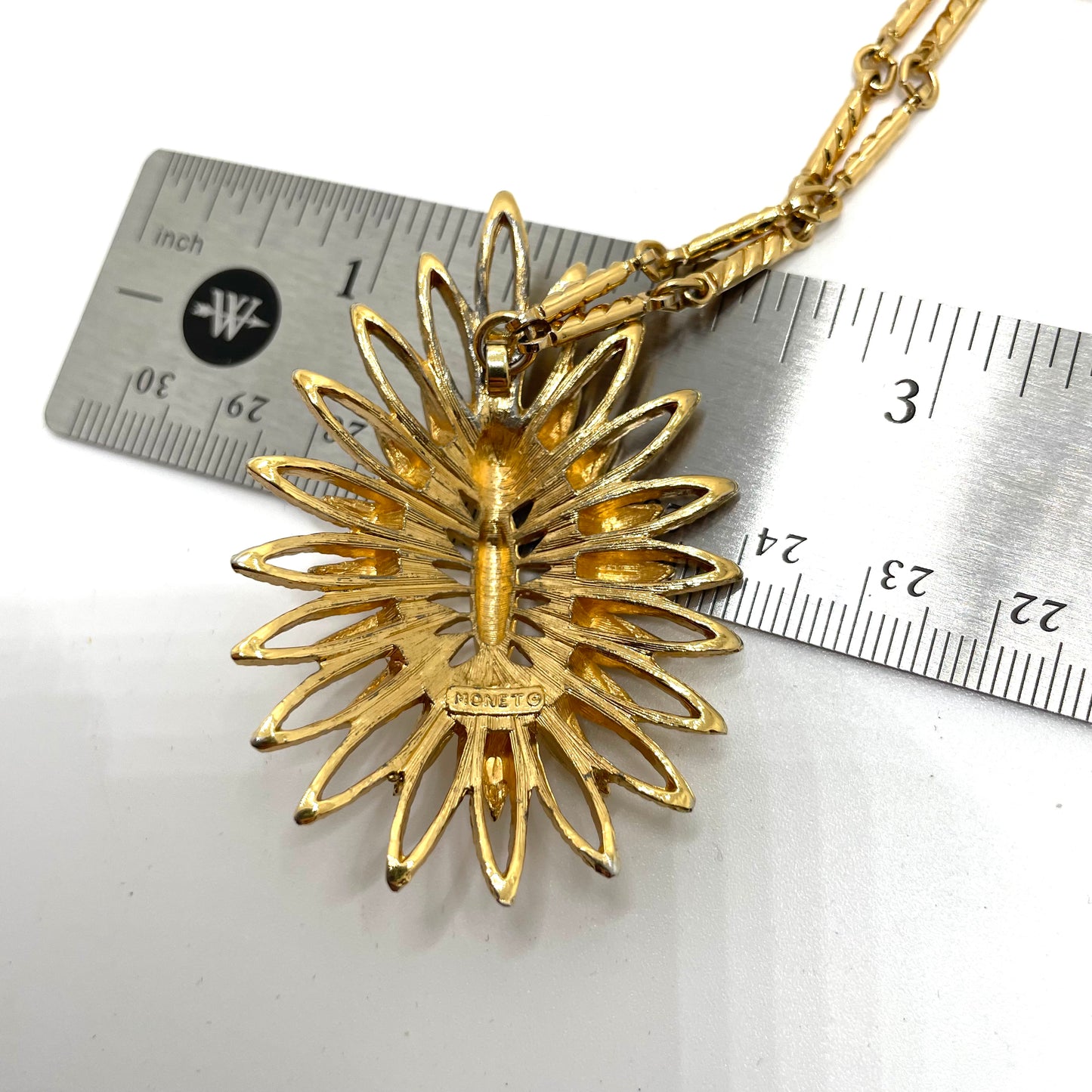 Monet Sunburst Necklace Pendant