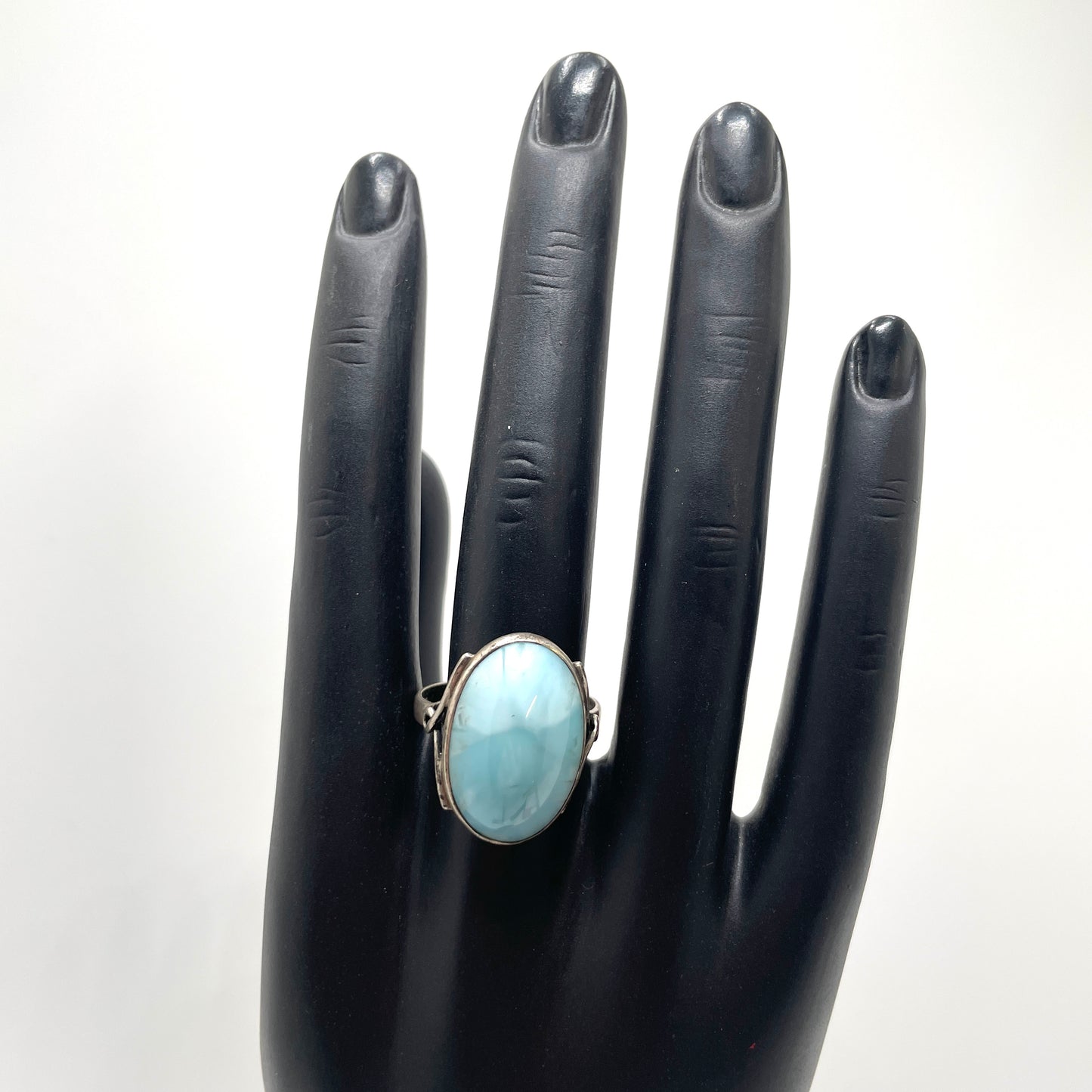 Vintage Blue Stone Ring - Size 11