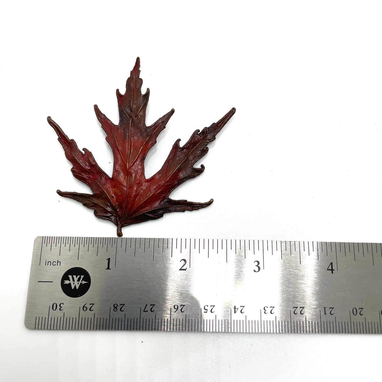 Vintage Red Maple Leaf Pin