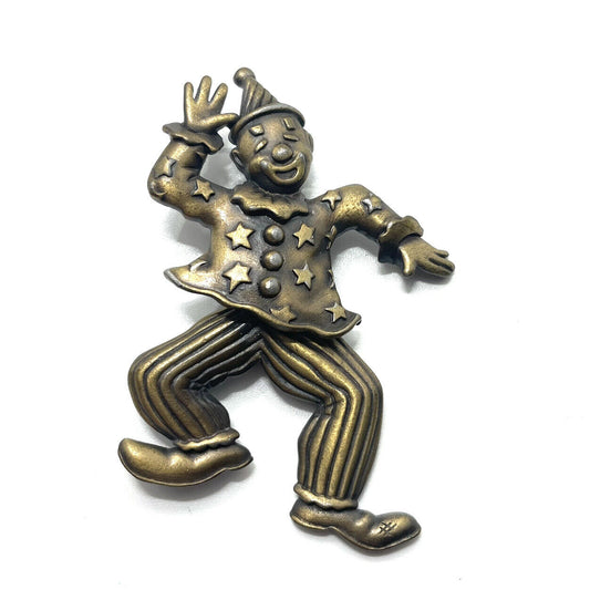 Vintage Dancing Clown Pin