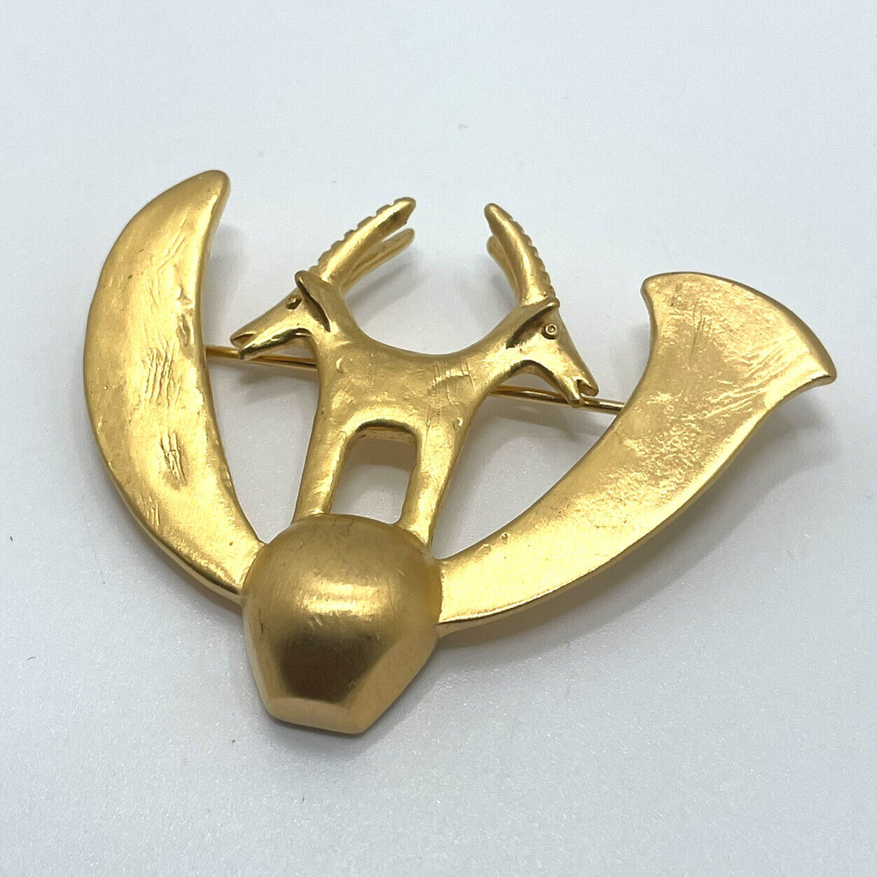 Vintage Designer Antelope Pin