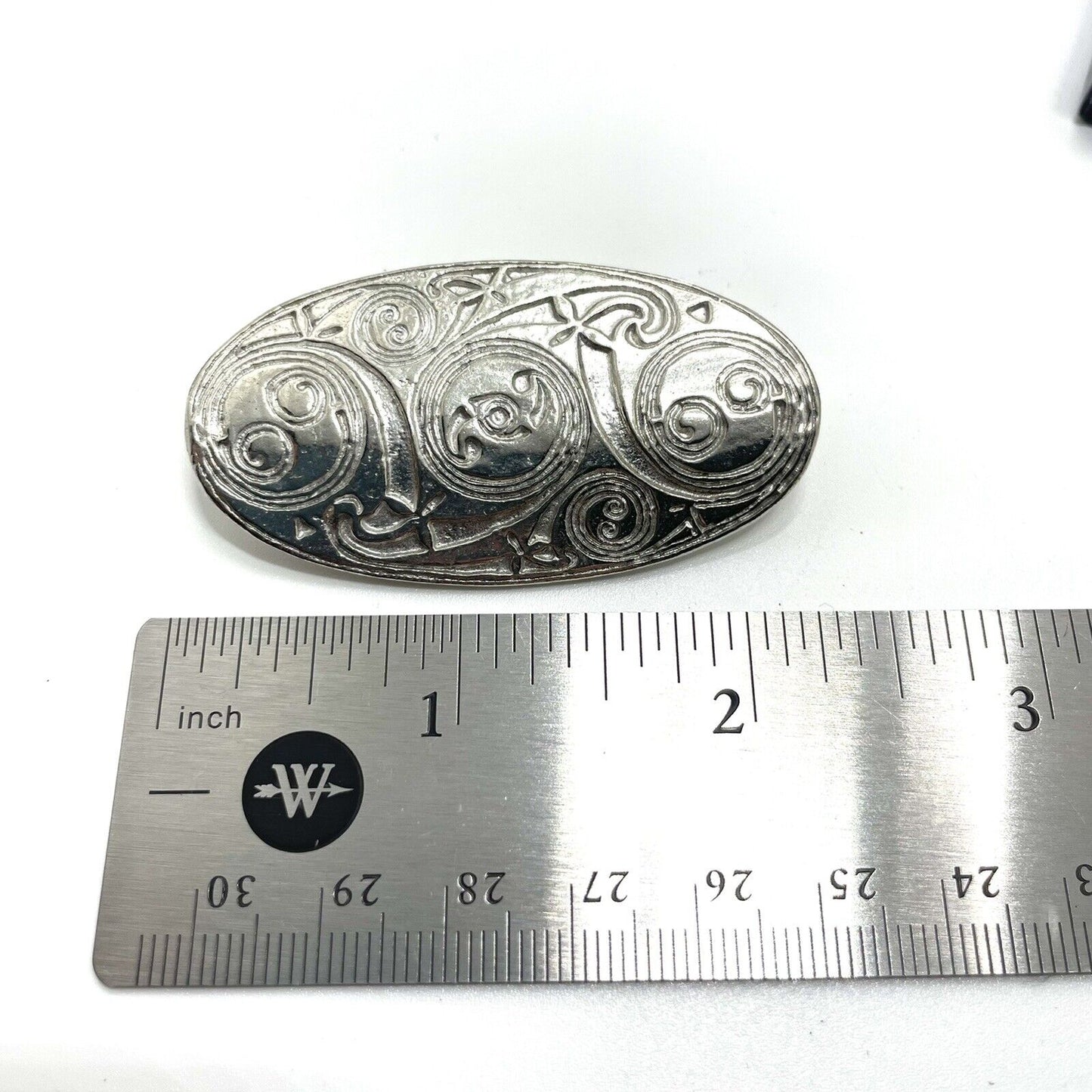 Celtic Art Pewter & Silver Spirit Pin
