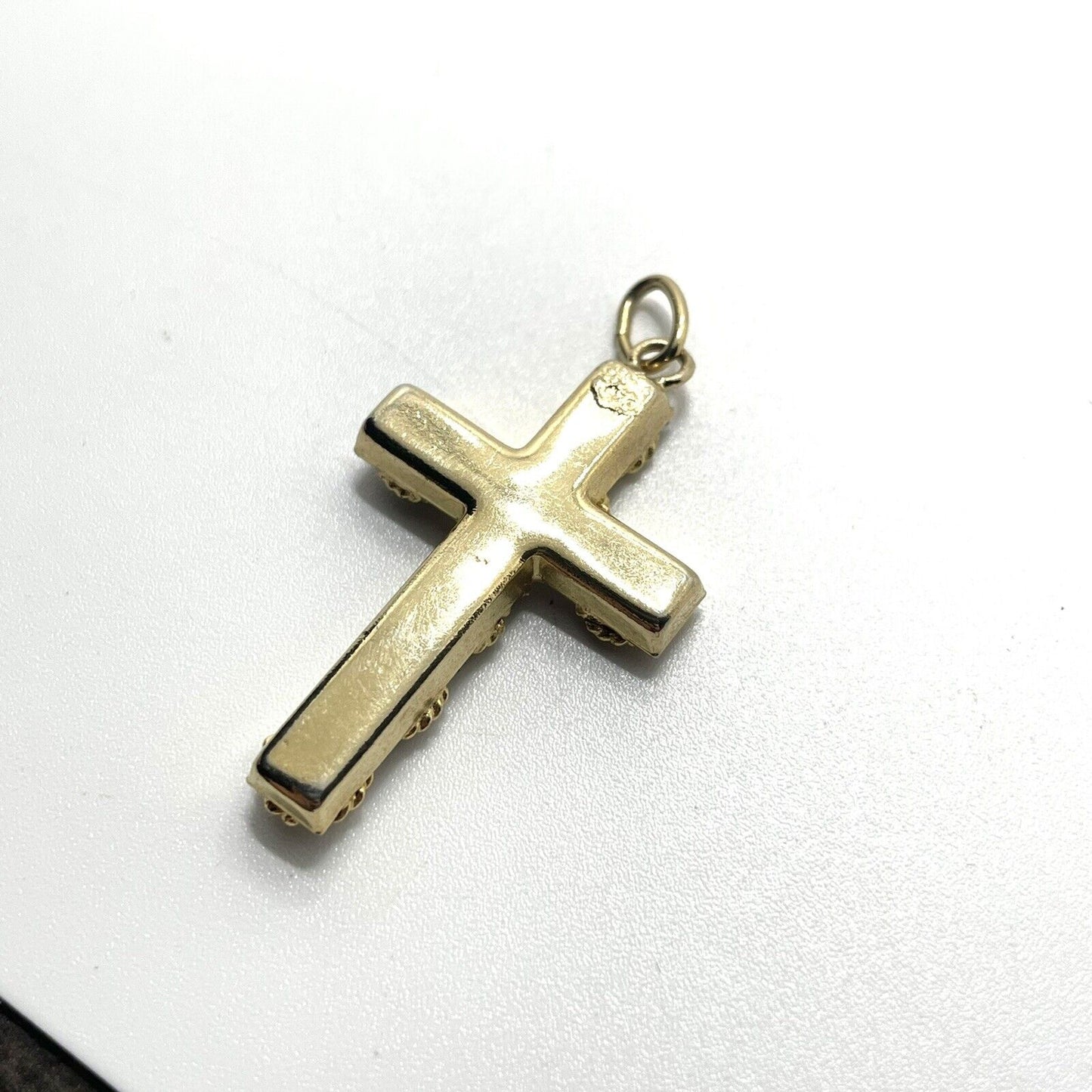 Vintage Micromosaic Cross Necklace Pendant