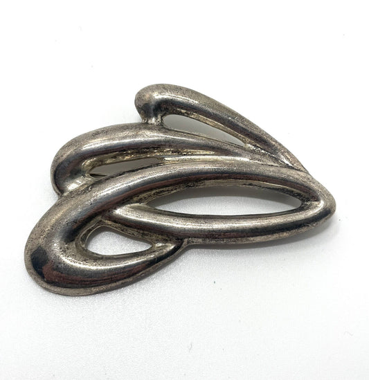 Vintage Sterling Silver Modernist Pin