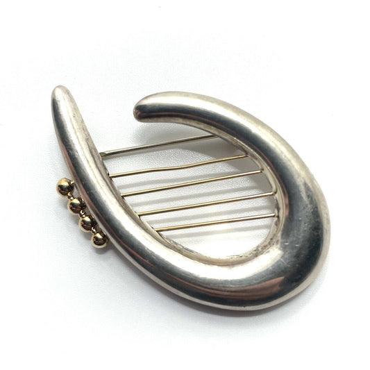 Hadassah Keepers of the Gate Pin - Sterling Silver & 14K Gold