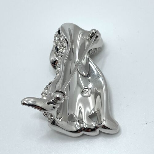 Swarovski Crystal Dalmatian Dog Pin / Brooch
